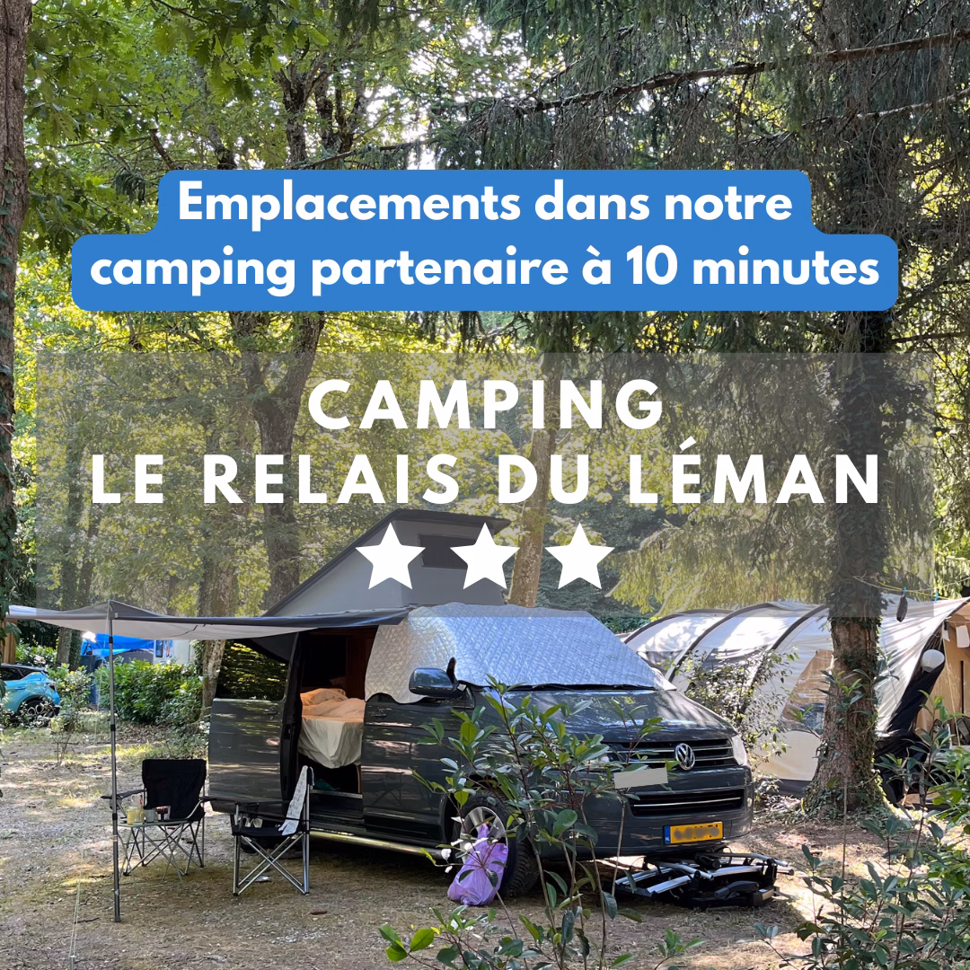 Les emplacements (camping le Relais du Léman)